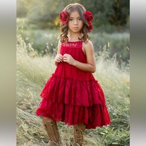 Joyfolie CATRINA DRESS IN CRIMSON